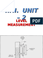 IPI UNIT 2 Level Measurement