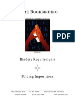 Bindery Requirements - Folding Impositions (ACME Bookbindinding)