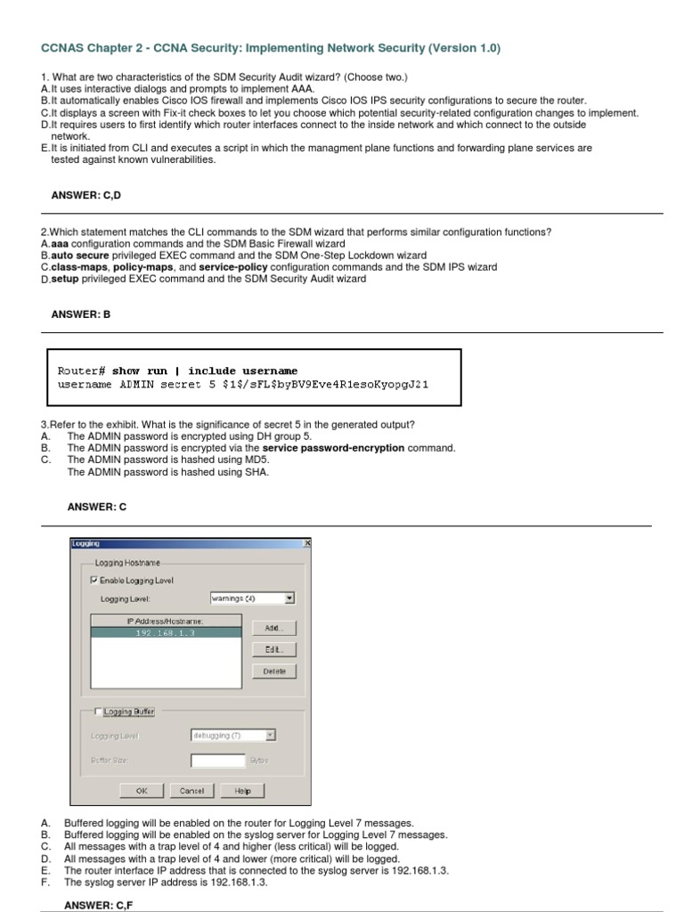 CCNA Security: Router Hardening Guide | PDF