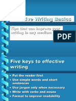 Five Keys to Effective Writing