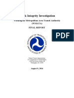 FTA WMATA Track Integrity Investigation Final Report
