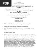 Contemporary Mission, Inc., Appellant-Cross-Appellee v. Bonded Mailings, Inc., and Interstate Computer Services, Inc., Appellees-Cross-Appellants, 671 F.2d 81, 2d Cir. (1982)