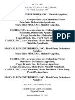 Mary Ellen Enterprises, Inc. v. Camex, Inc., a Corporation Jay Columbus Victor Benedetto, Mary Ellen Pinkham v. Camex, Inc., a Corporation Jay Columbus Victor Benedetto, L'Eggs Brands, Inc., L'Eggs Brands, Inc., Third Party Camex, Inc. Jay Columbus Victor Benedetto, Third Party v. Mary Ellen Enterprises, Inc., Third Party Mary Ellen Pinkham v. Camex, Inc., a Corporation Jay Columbus Victor Benedetto, L'Eggs Brands, Inc., L'Eggs Brands, Inc., Third Party Camex, Inc. Jay Columbus Victor Benedetto, Third Party v. Mary Ellen Enterprises, Inc., Third Party, 68 F.3d 1065, 3rd Cir. (1995)