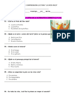 Prueba de Comprensión Lectoralapatapaca