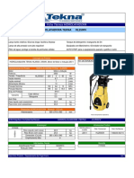 HL2500V Hidrolavadora Tekna: Ficha Técnica HIDROLAVADORA