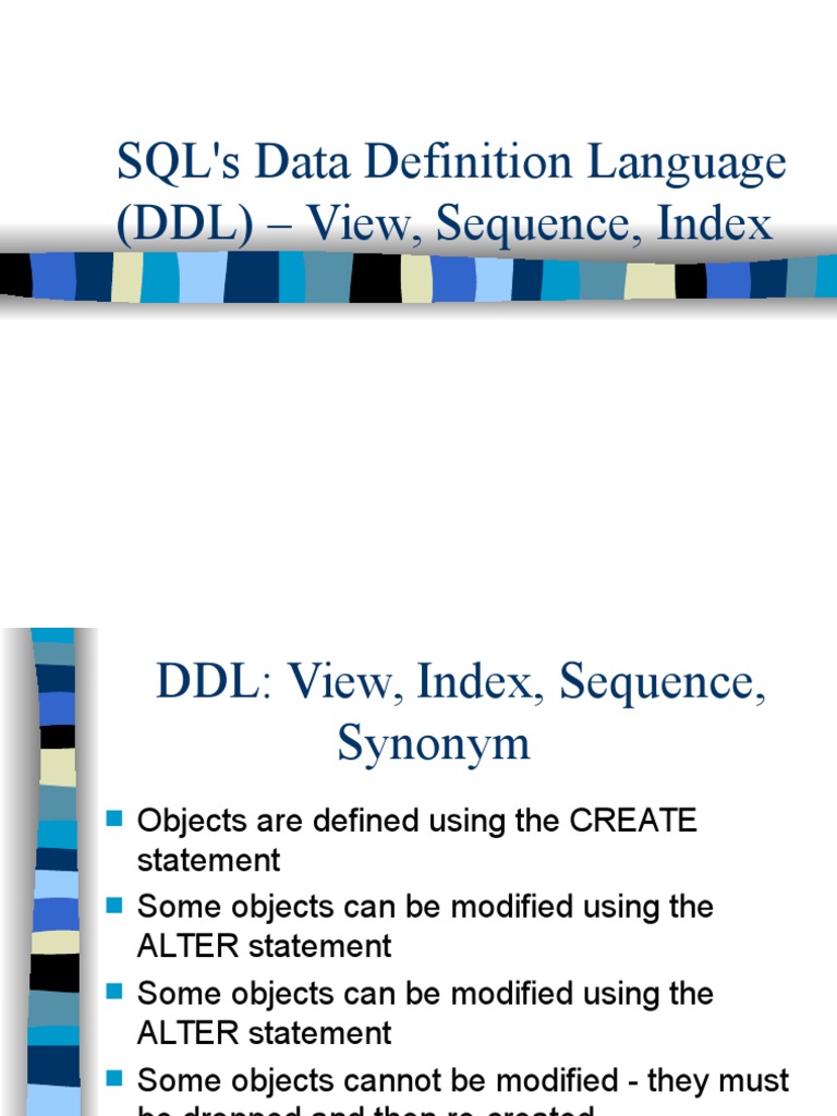 DDLObjects | PDF | Computers | Technology & Engineering