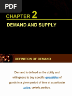 Chapter 2 - Demand and Supply