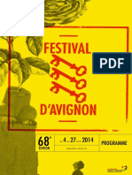 Programme Festival Avignon 2014