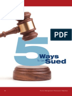 5 Ways To Get Sued