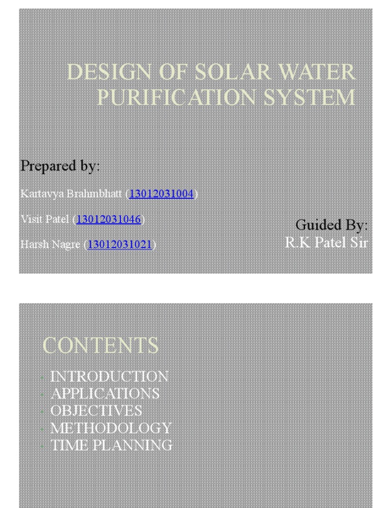Project-Design of Water Purification System Circuit Diagram