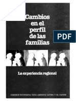 Cambios en El Perfil de Las Familias La Experiencia Regional - CEPAL