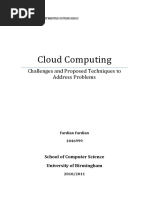 Cloud Computing: Challenges and Proposed Techniques To Address Problems