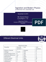 Electricity, Magnetism and Modern Physics