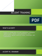 Accent Training
