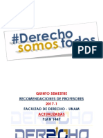 Quinto Semestre Recomendaciones  DERECHO UNAM