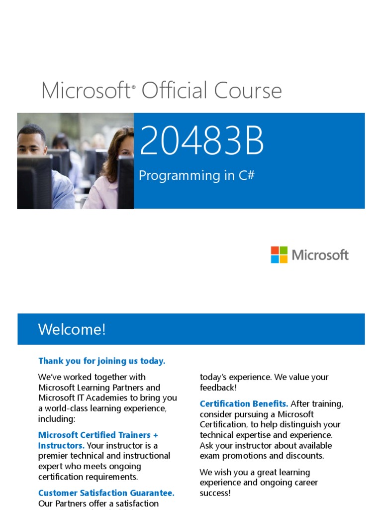 Microsoft Official Course 20483B | PDF