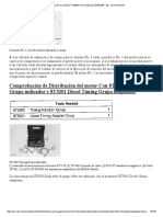 Comprobación de distribución y ajuste de sincronización motor