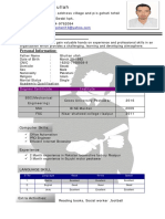 Kifayat Ullah: Personal Information