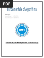 University of Management & Technology: Submitted By: Usama Dastagir 14030027011 Hassan Humayoun 14030027043