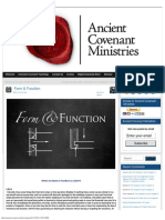 Form Function Ancient Covenant Ministries