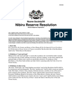 Nibiru Reserve Resolution No. 003
