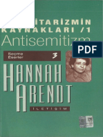 Hannah Arendt - Totalitarizmin Kaynakları 1.antisemitizm PDF