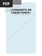 Conjunto de Caracteres