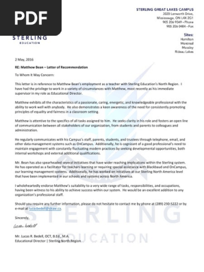 reference letter- professional- lucas bedell
