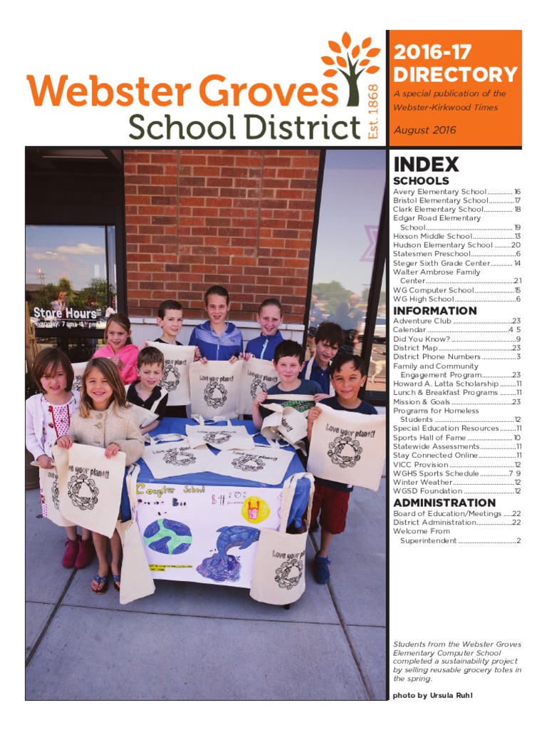 ster Groves School District Directory 201617 PDF School Meal
