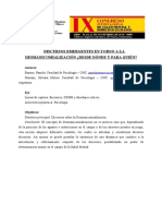 Discusos Emergentes en Torno A La Desmanicomialización ¿Desde Dónde y para Qué?