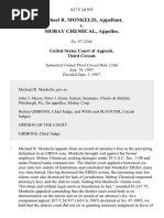 Michael R. Monkelis v. Mobay Chemical, 827 F.2d 935, 3rd Cir. (1987)