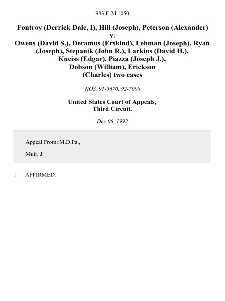 United States Court of Appeals, Third Circuit | PDF | Sports ...