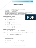 Limit of Function Theory e