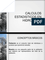 Calculos Etadisticos en Hidrologia