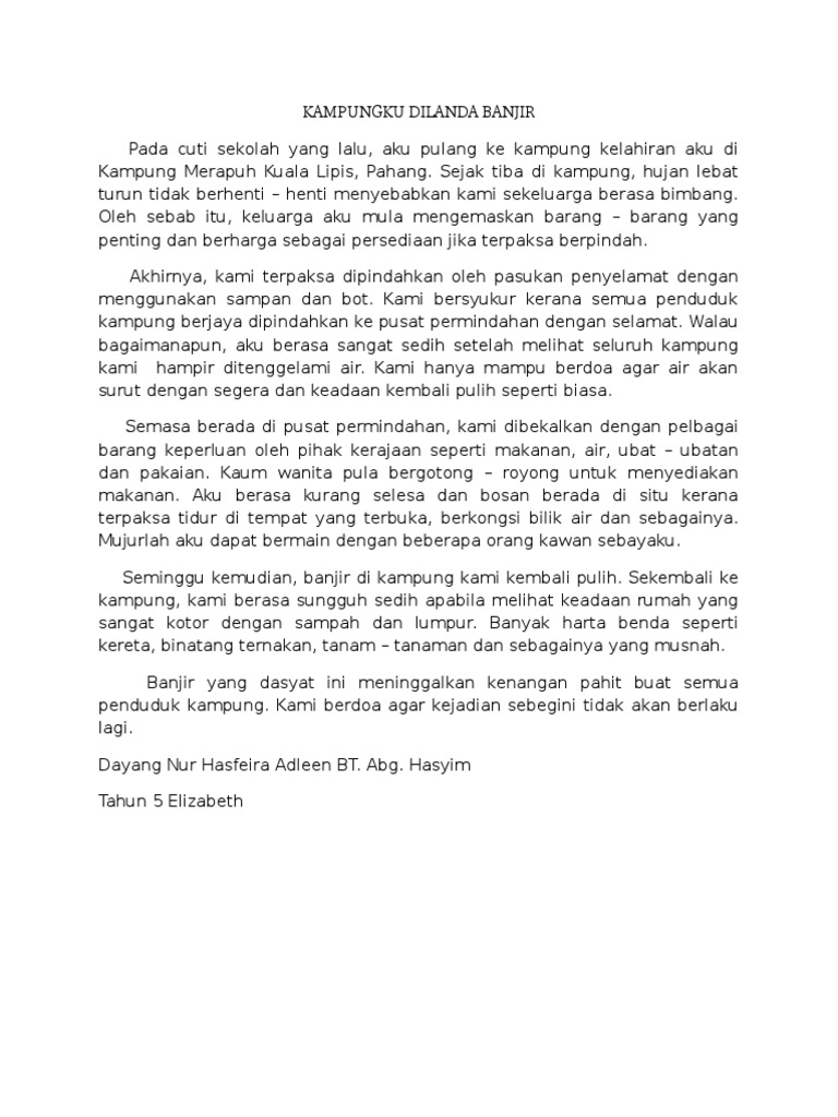 Kampungku Dilanda Banjir Pdf