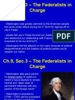 CH 9 Sec 3 The Federalists in Charge