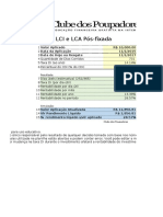 CP LCI LCA Pos Fixada Rentabilidade Liquida