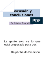 Redacción de la discusión y Conclusión en un protocolo de investigacion