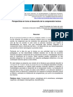 Fernandez de Castro (2013) Perspectivas en Torno Al Desarrollo de La Comprensiòn Lectora