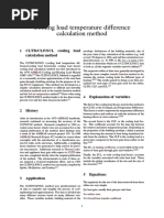 Cooling Load Temperature Difference Calculation Method