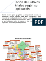 Clasificación de Cultivos Industriales Según Su Aplicación