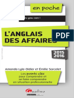 L Anglais Des Affaires 2015 2016