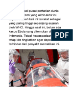 Ebola Menjadi Pusat Perhatian Dunia Karena Epidemi Yang Akhir