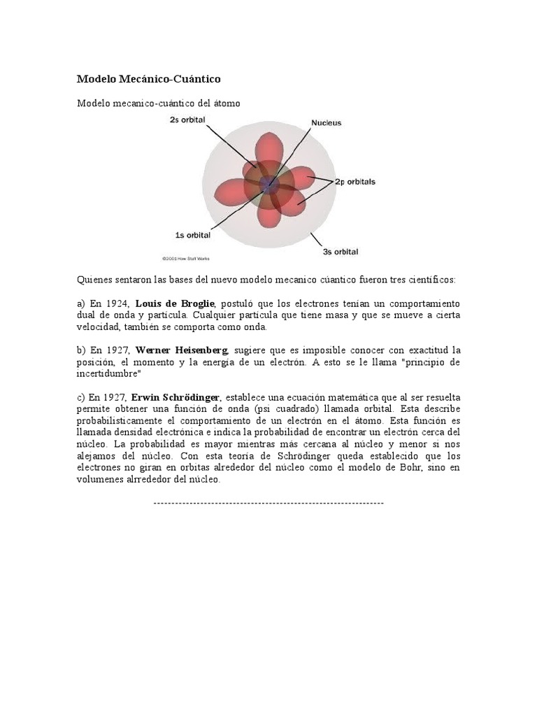 Modelo Mecánico Cuántico | PDF | Mecánica cuántica | Rieles