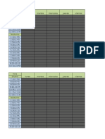 Plantillas para Horarios