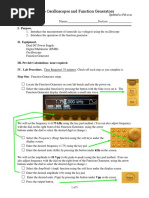 Introduction To Oscilloscopes and Function Generators