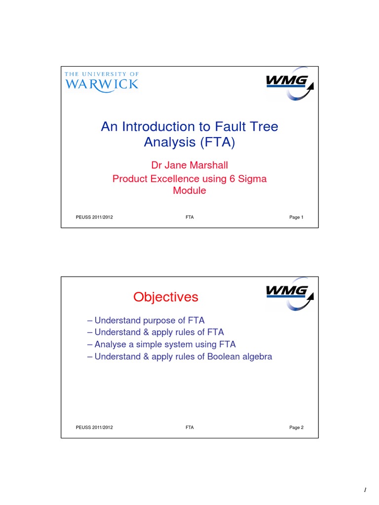 Fault Tree Analysis Overview | PDF | Systems Engineering | Systems Science