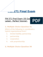 FIN 571 Final Exam - FIN 571 Final Exam Answers - Studentwhiz