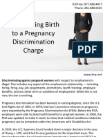 Avoid Giving Birth to a Pregnancy Discrimination Charge