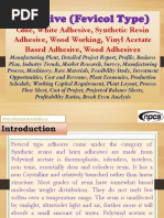 Download Adhesive Fevicol Type Glue White Adhesive Synthetic Resin Adhesive Wood Working Vinyl Acetate Based Adhesive Wood Adhesives Manufacturing Plant Detailed Project Report Profile Business Plan Industry Trends Market Research Survey Manufacturing Process Machinery Raw Materials Feasibility Study Investment Opportunities Cost and Revenue Plant Economics Production Schedule Working Capital Requirement Plant Layout Process Flow Sheet Cost of Project Projected Balance Sheets Profitability Ratios Break Even Analysis  by Ajay Gupta SN320725564 doc pdf